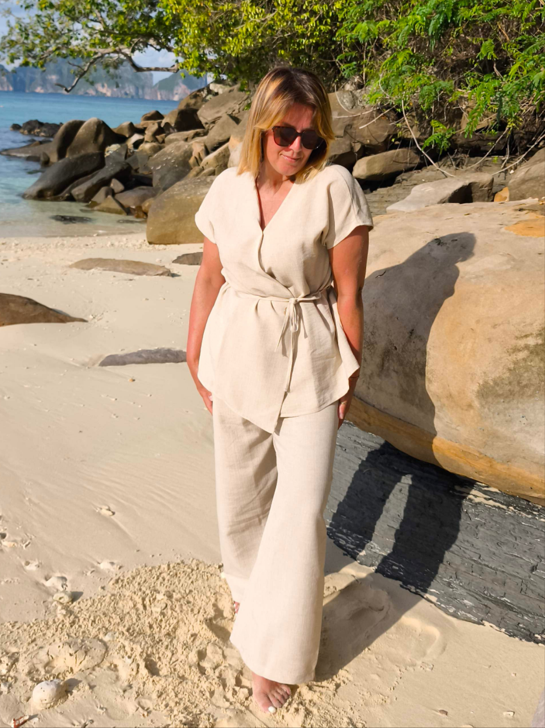 Ensemble beige
