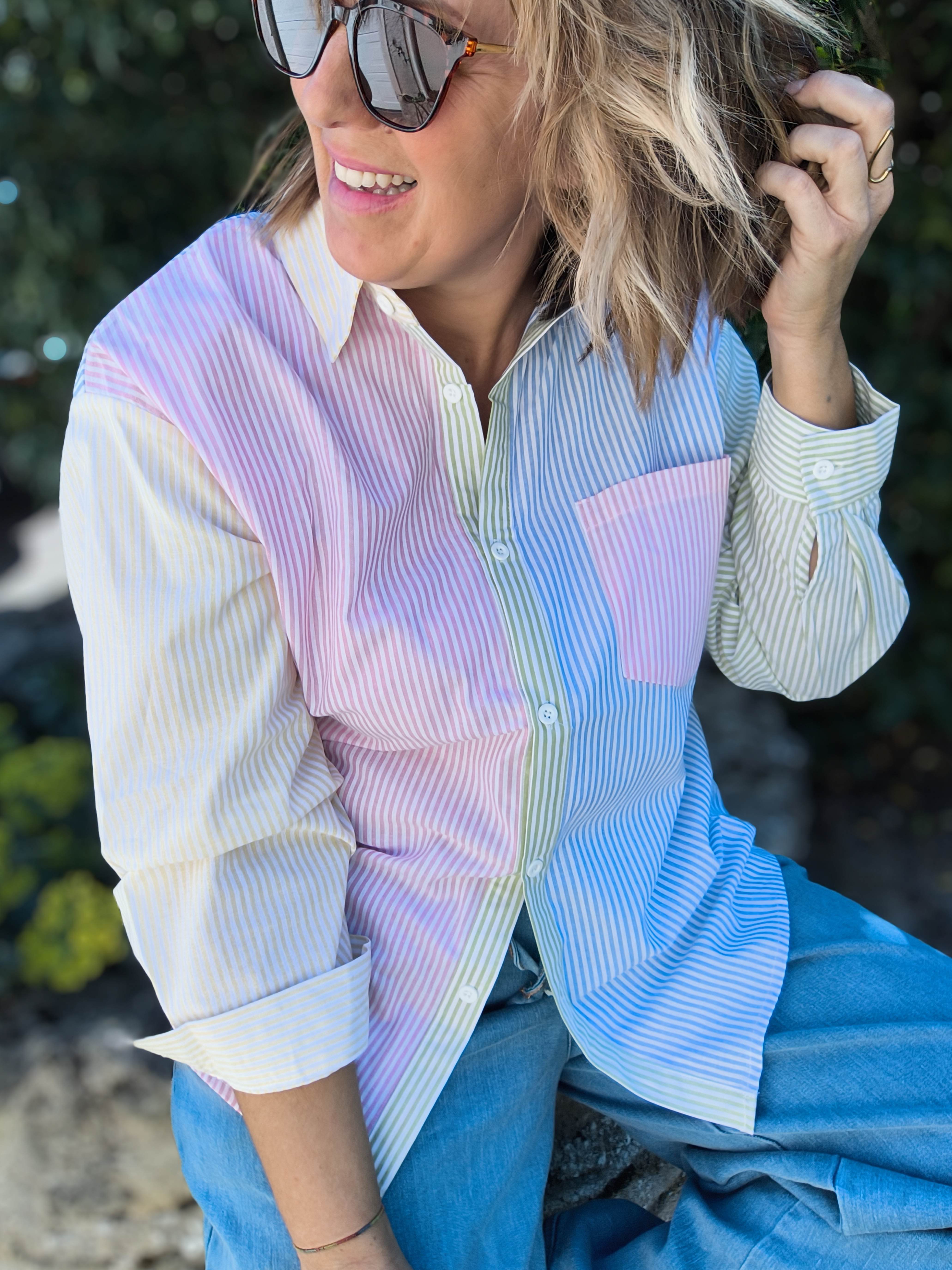 Chemise multicolore