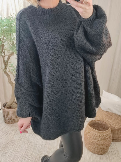 Maxi pull noir