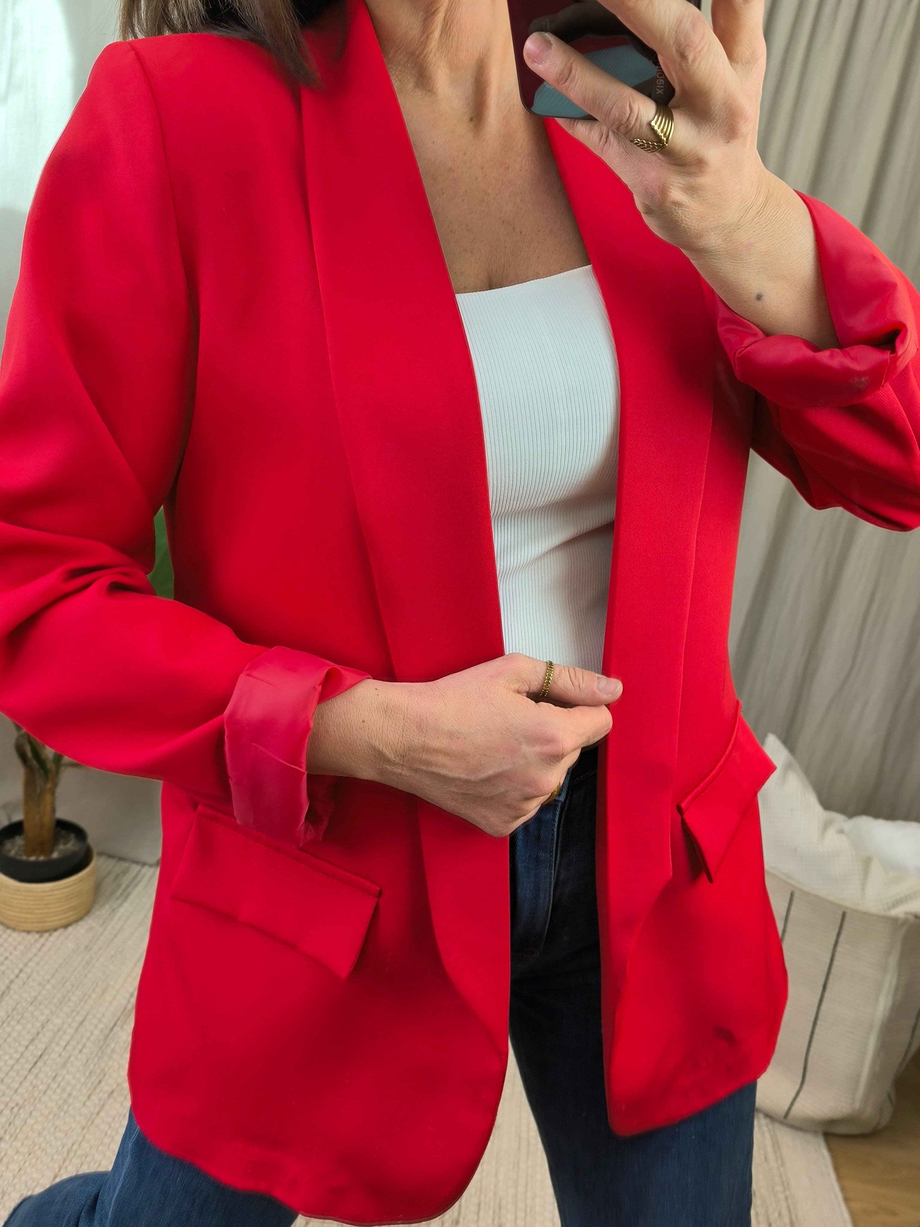 Blazer rouge  | Addict showroom
