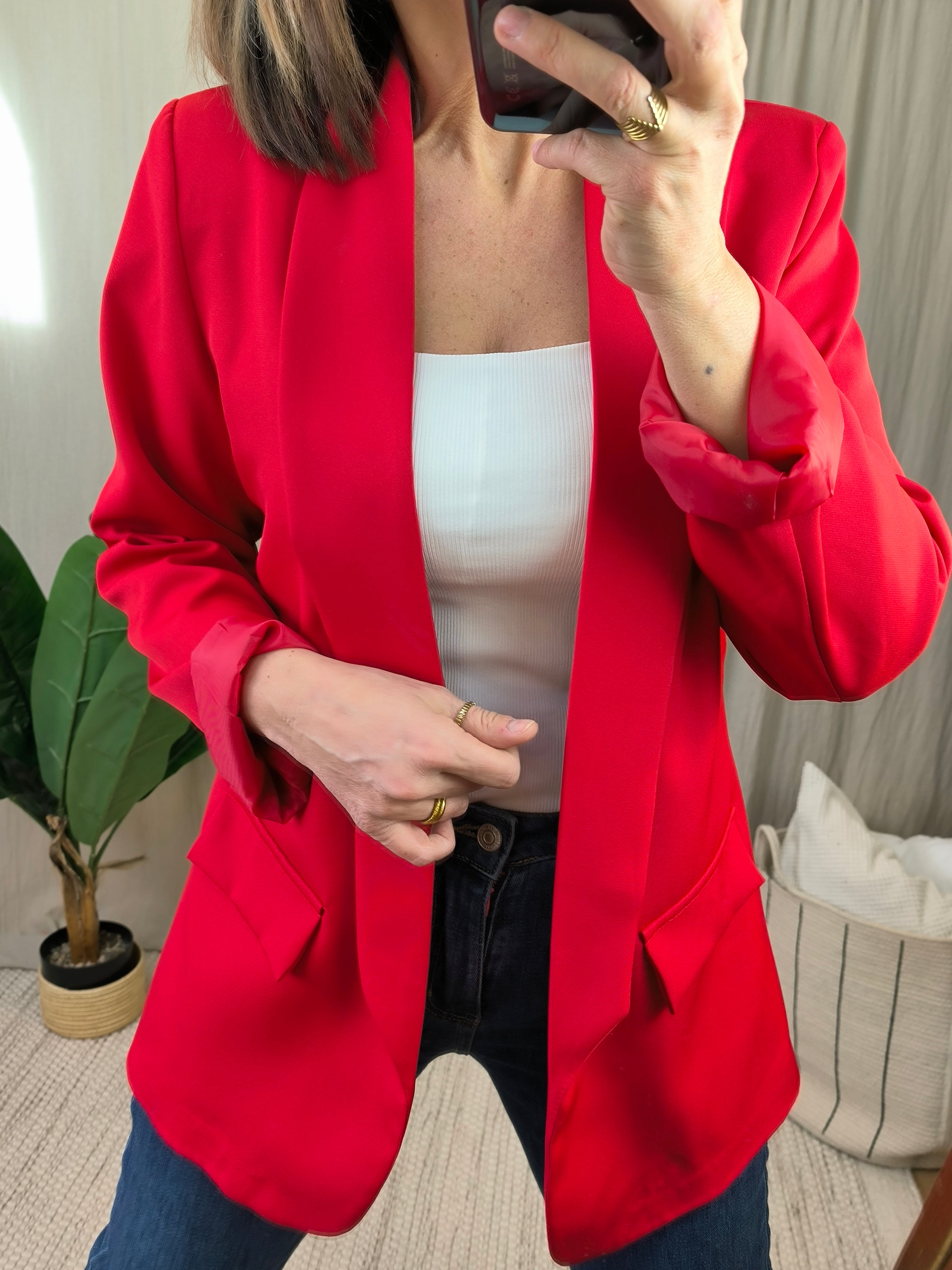Blazer rouge  | Addict showroom