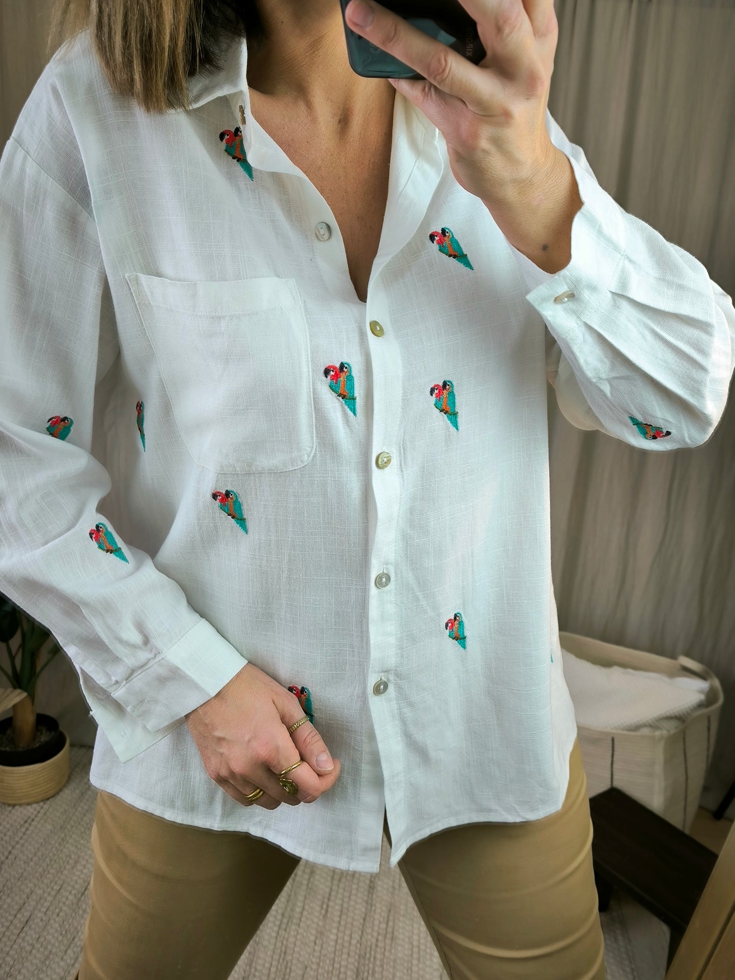 Chemise perroquet