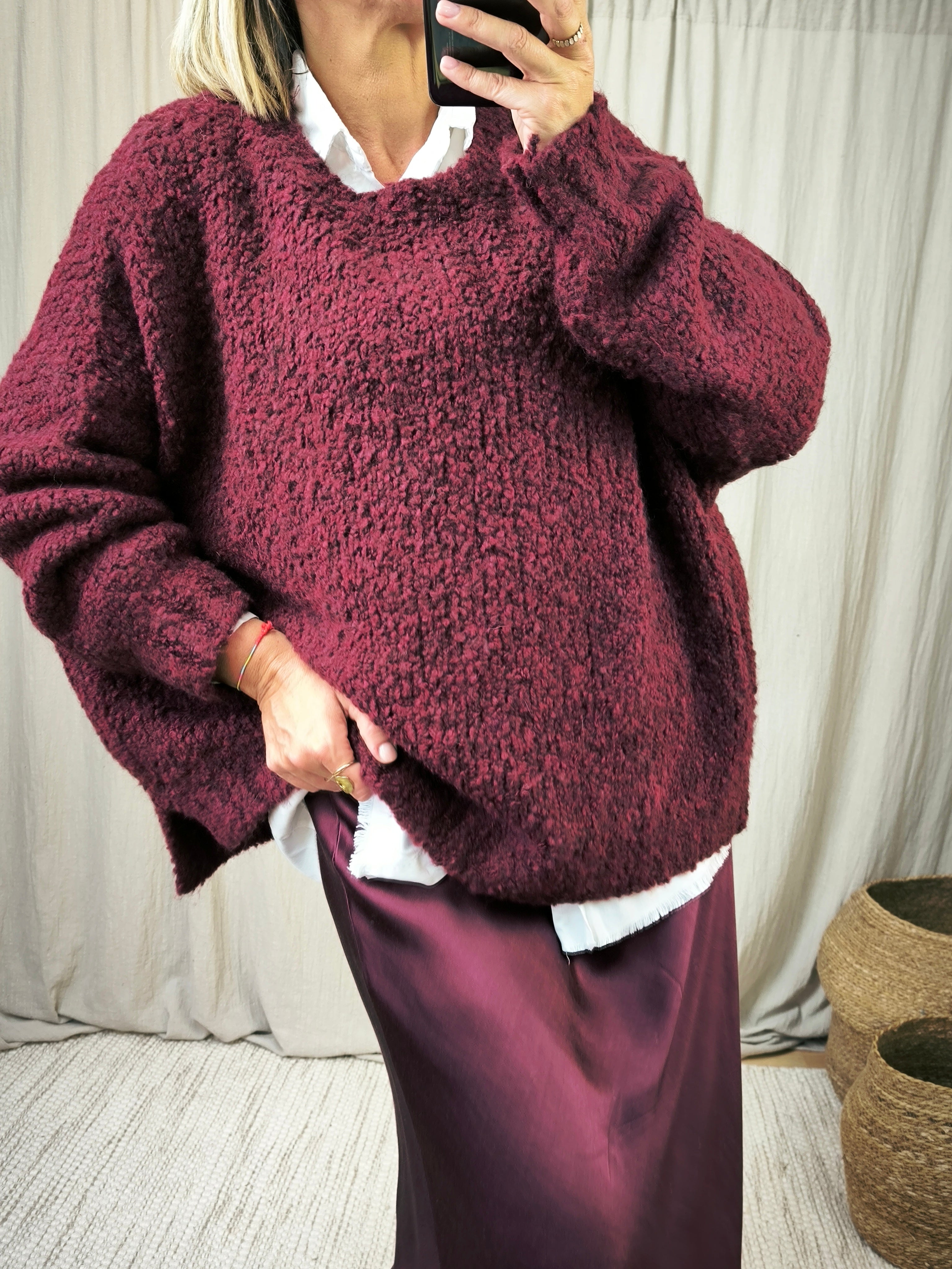 Maxi pull bouclette | Addict showroom