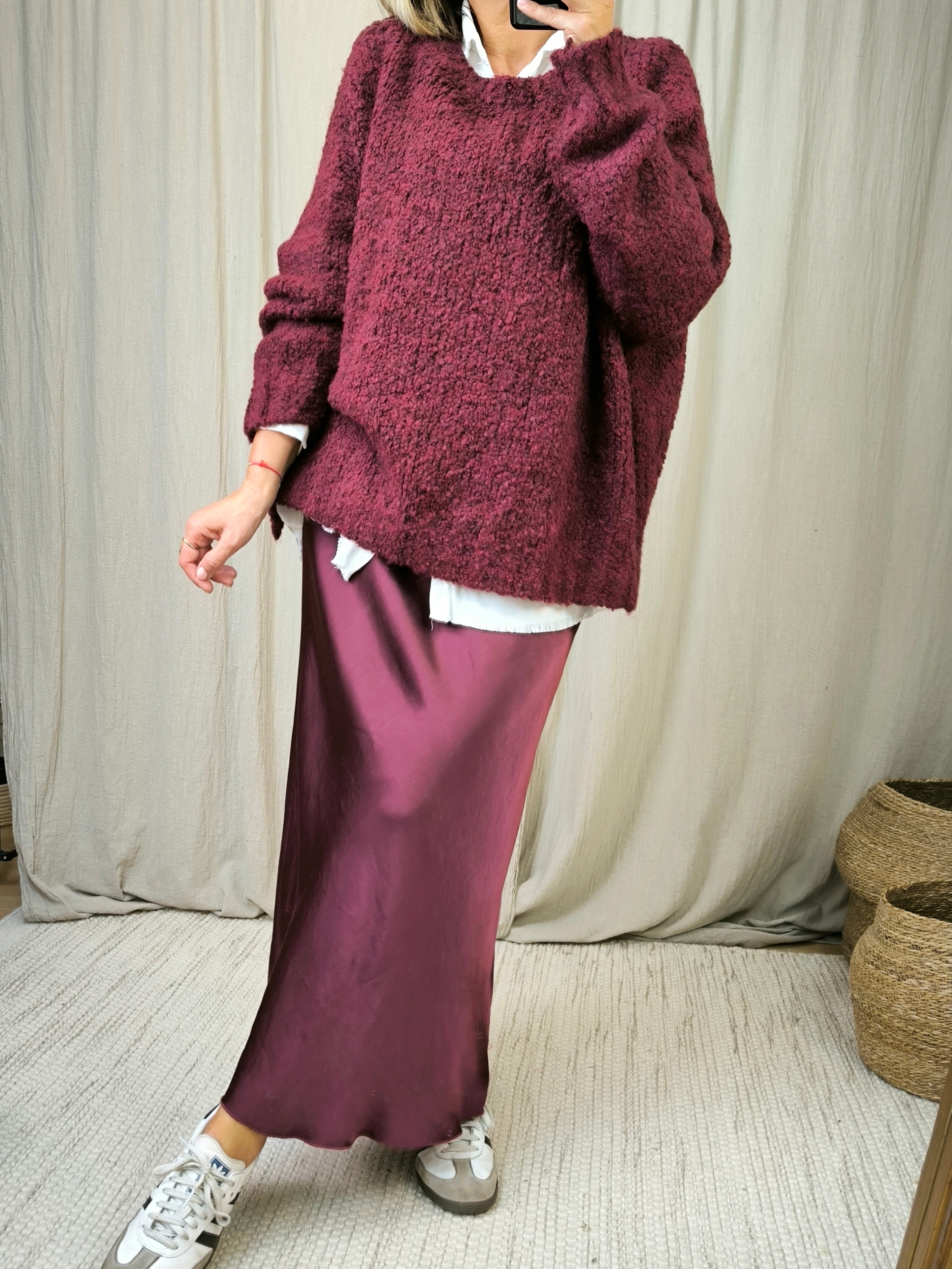 Maxi pull bouclette | Addict showroom