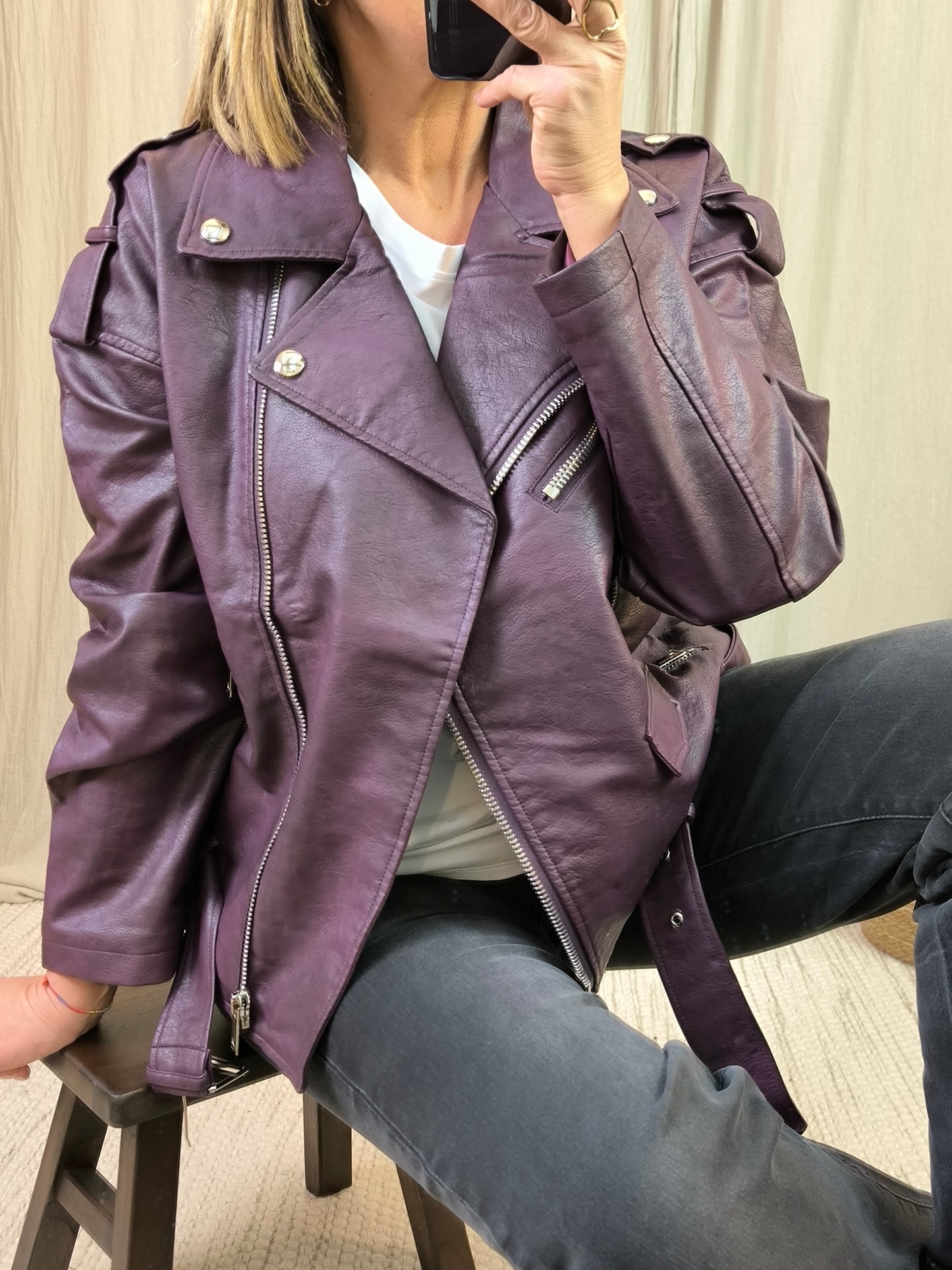 Veste perfecto Prune