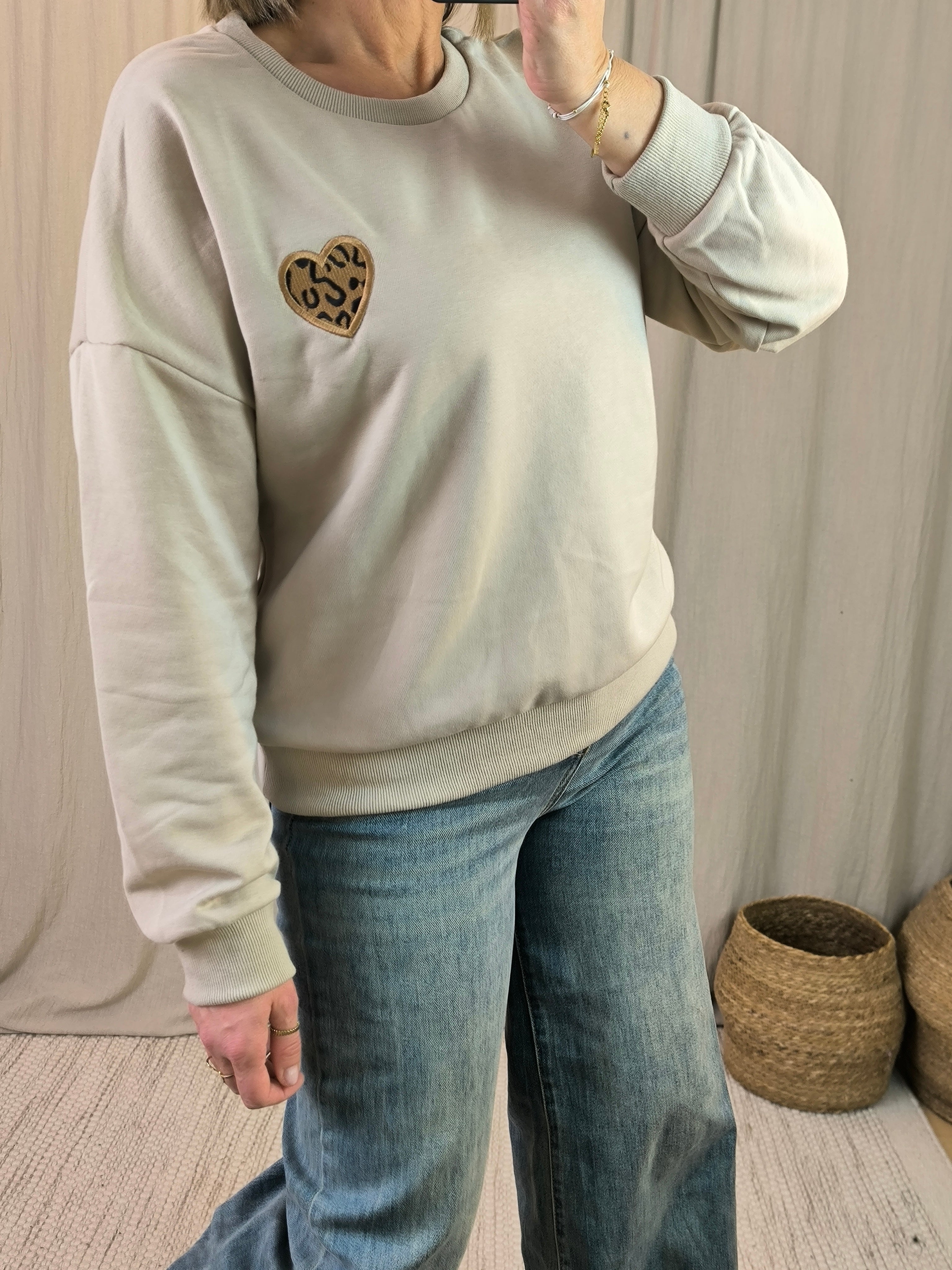 Sweat coeur Léo