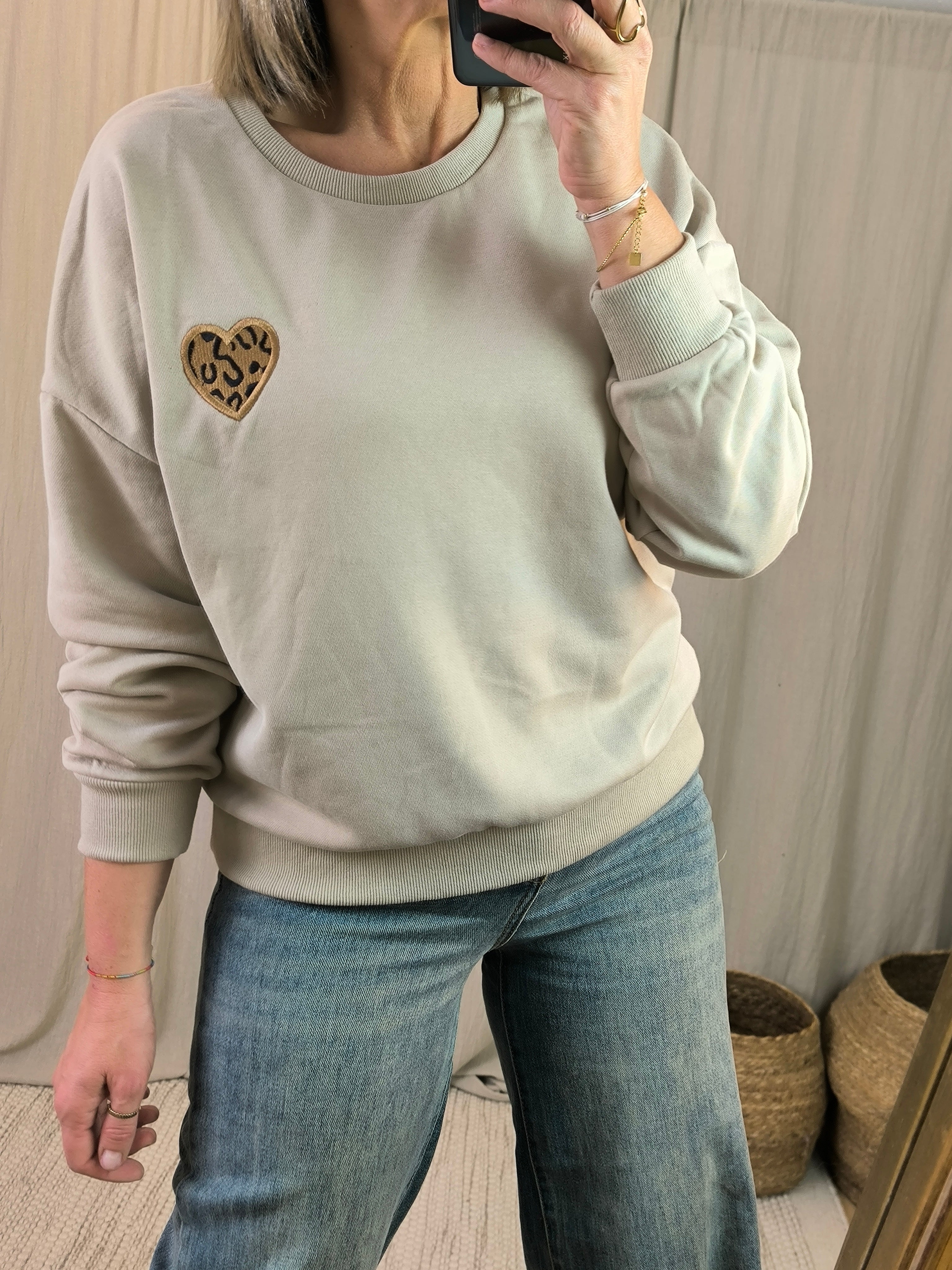 Sweat coeur Léo