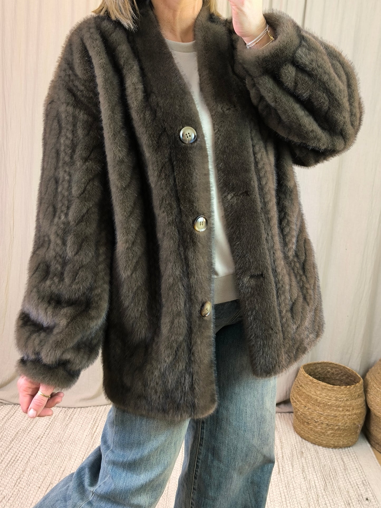 Veste Fourrure choco