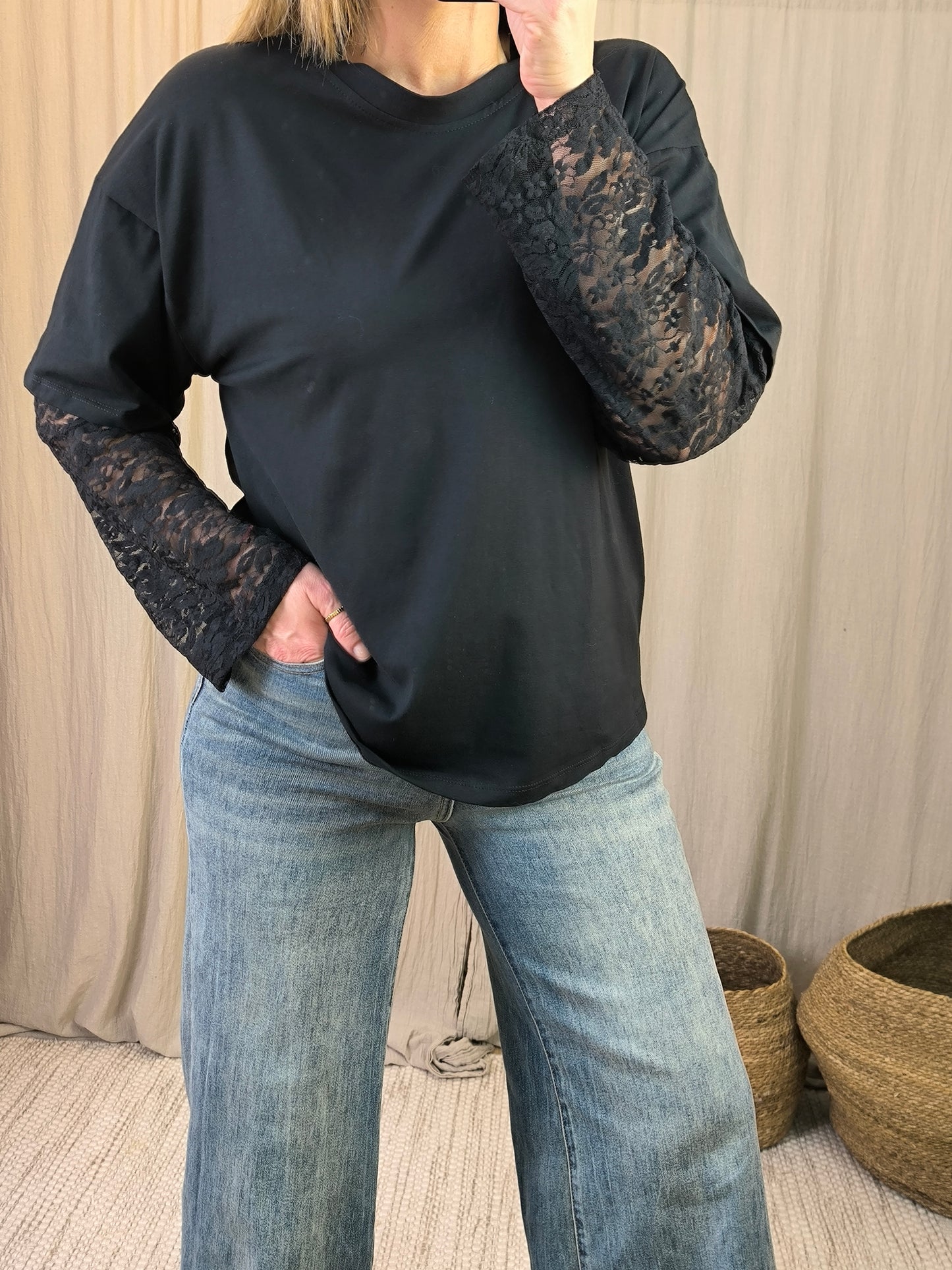 T shirt dentelle