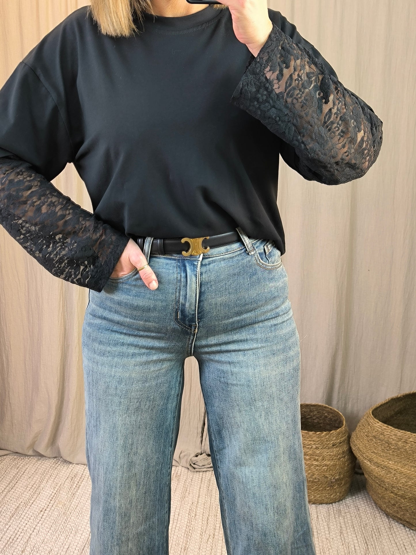 T shirt dentelle