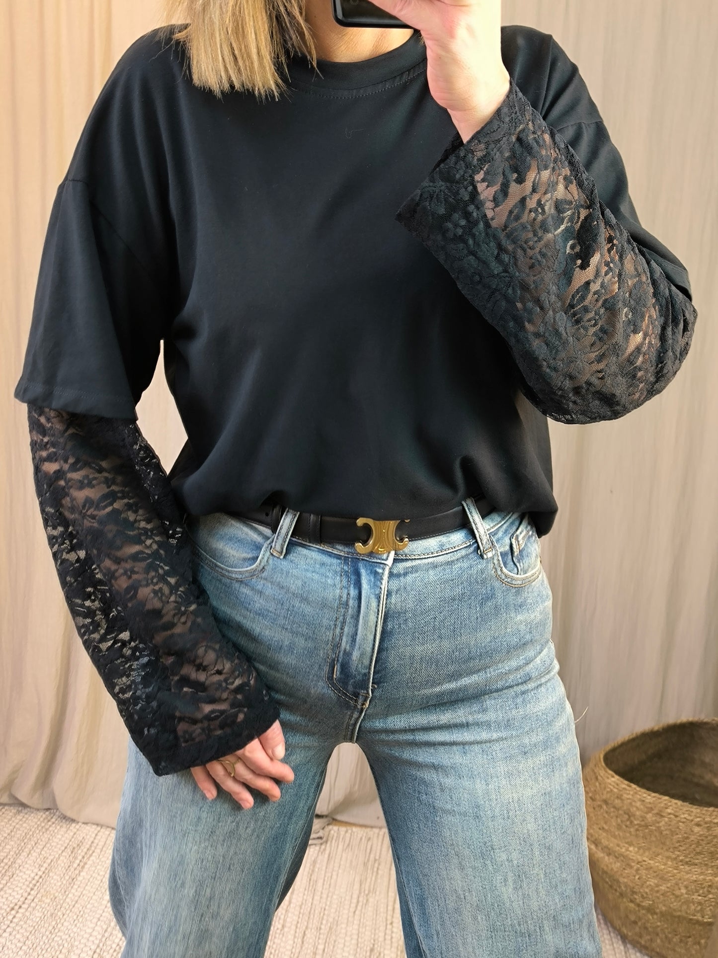T shirt dentelle