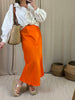 Jupe satinée viscose