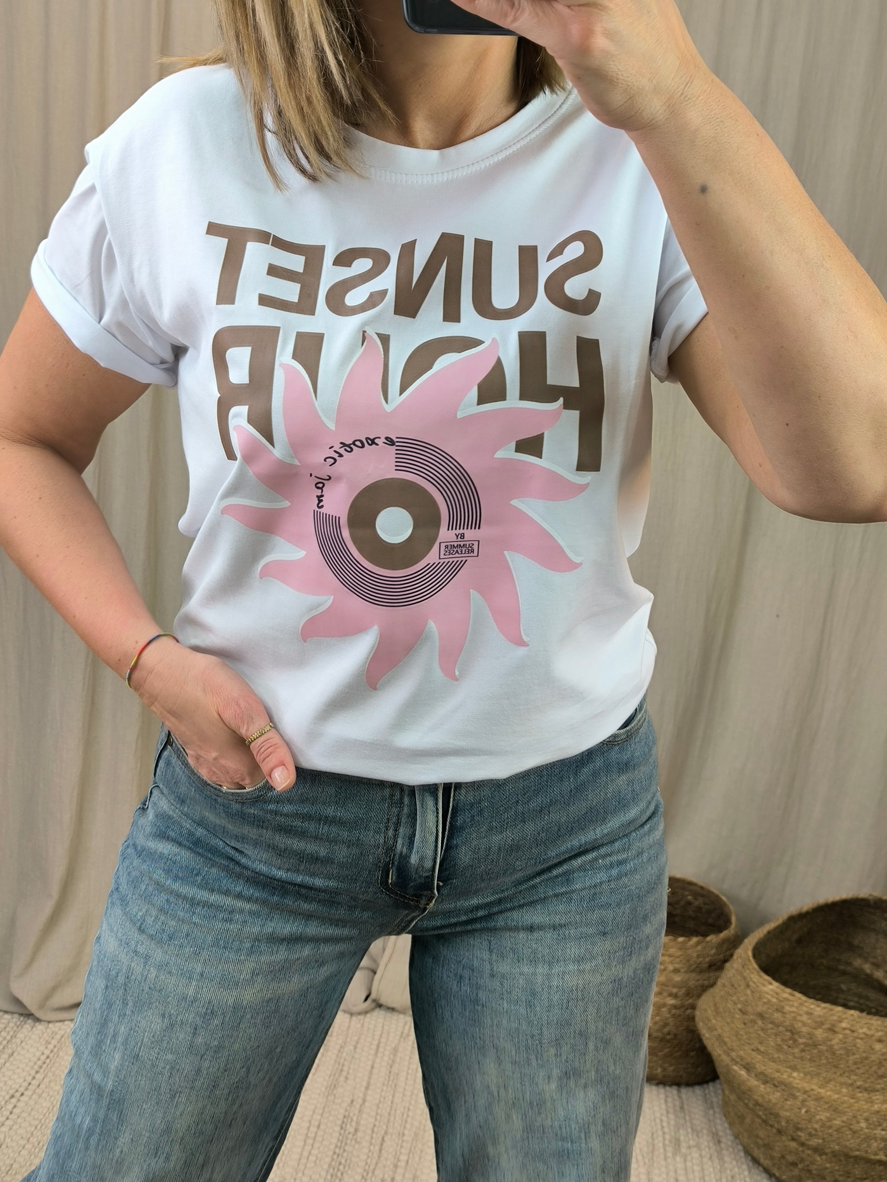 T shirt sunset