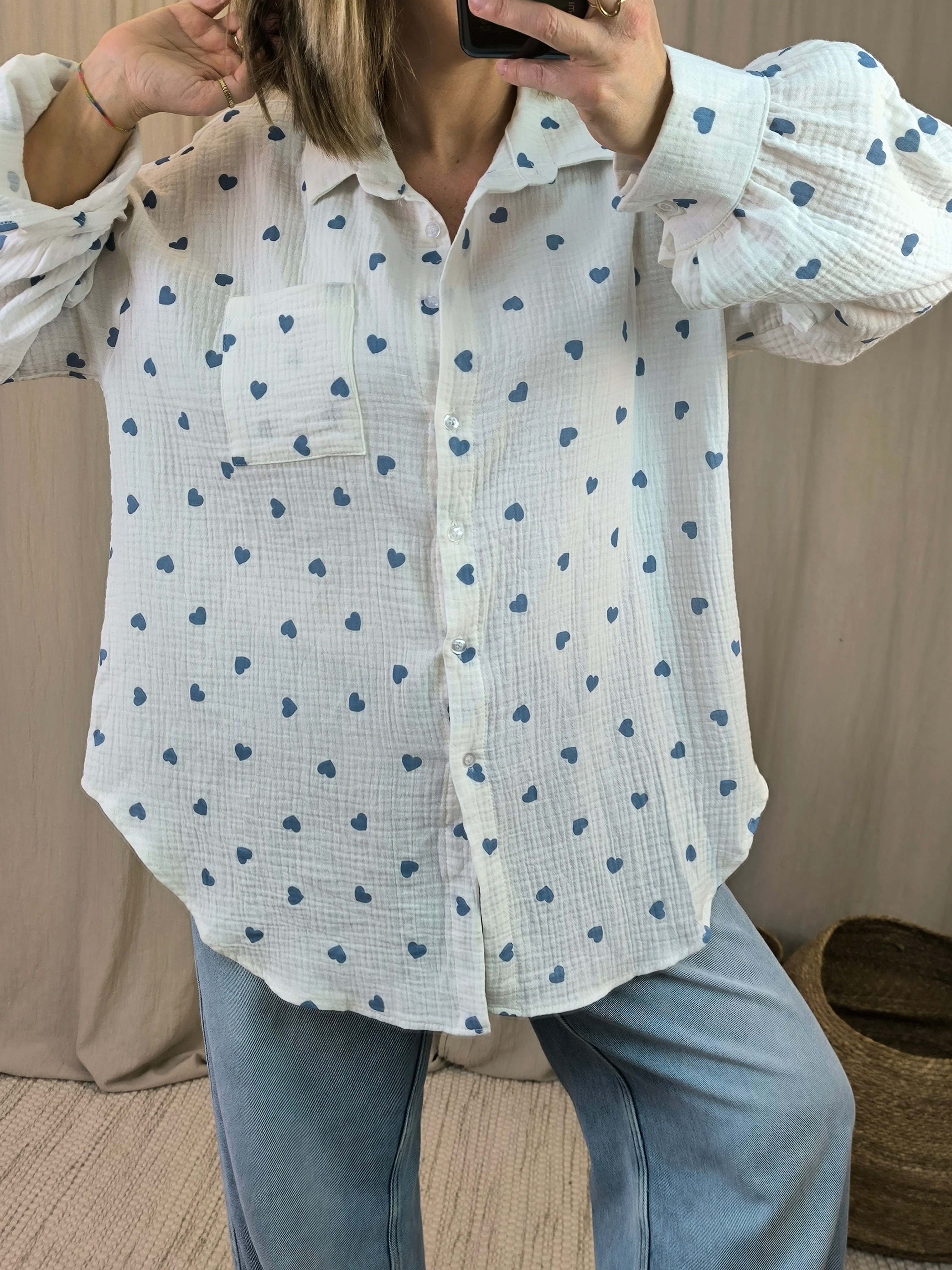 Chemise gaz coeur