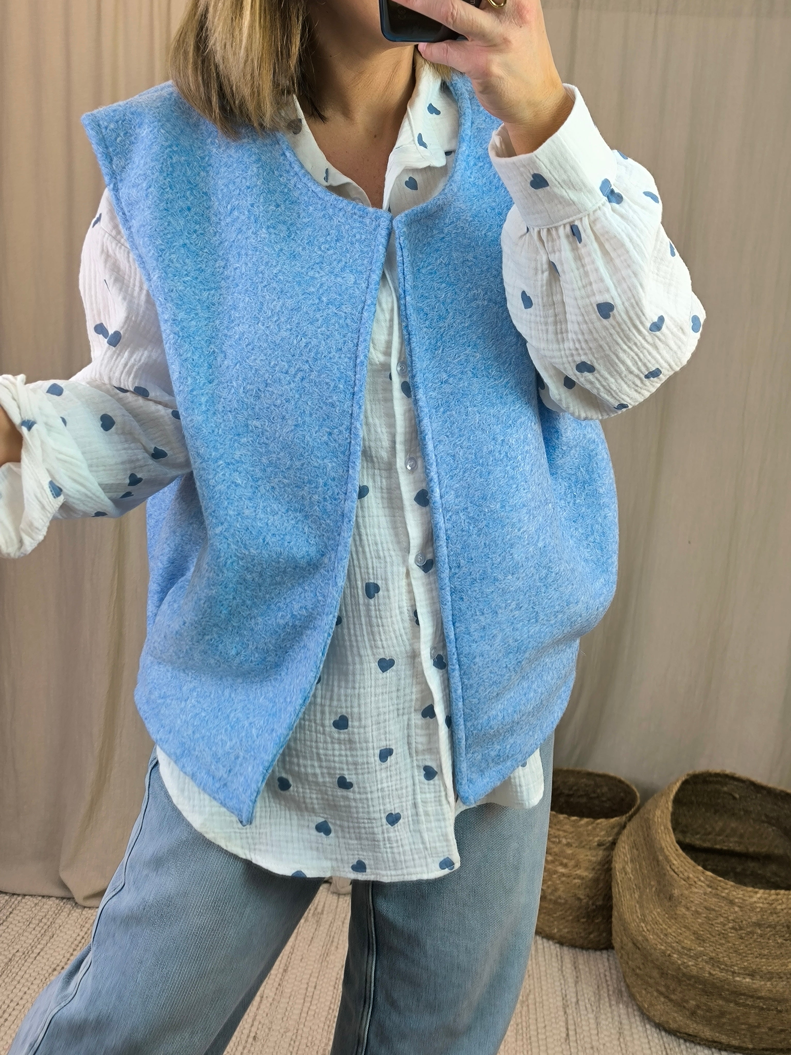 Gilet bleu