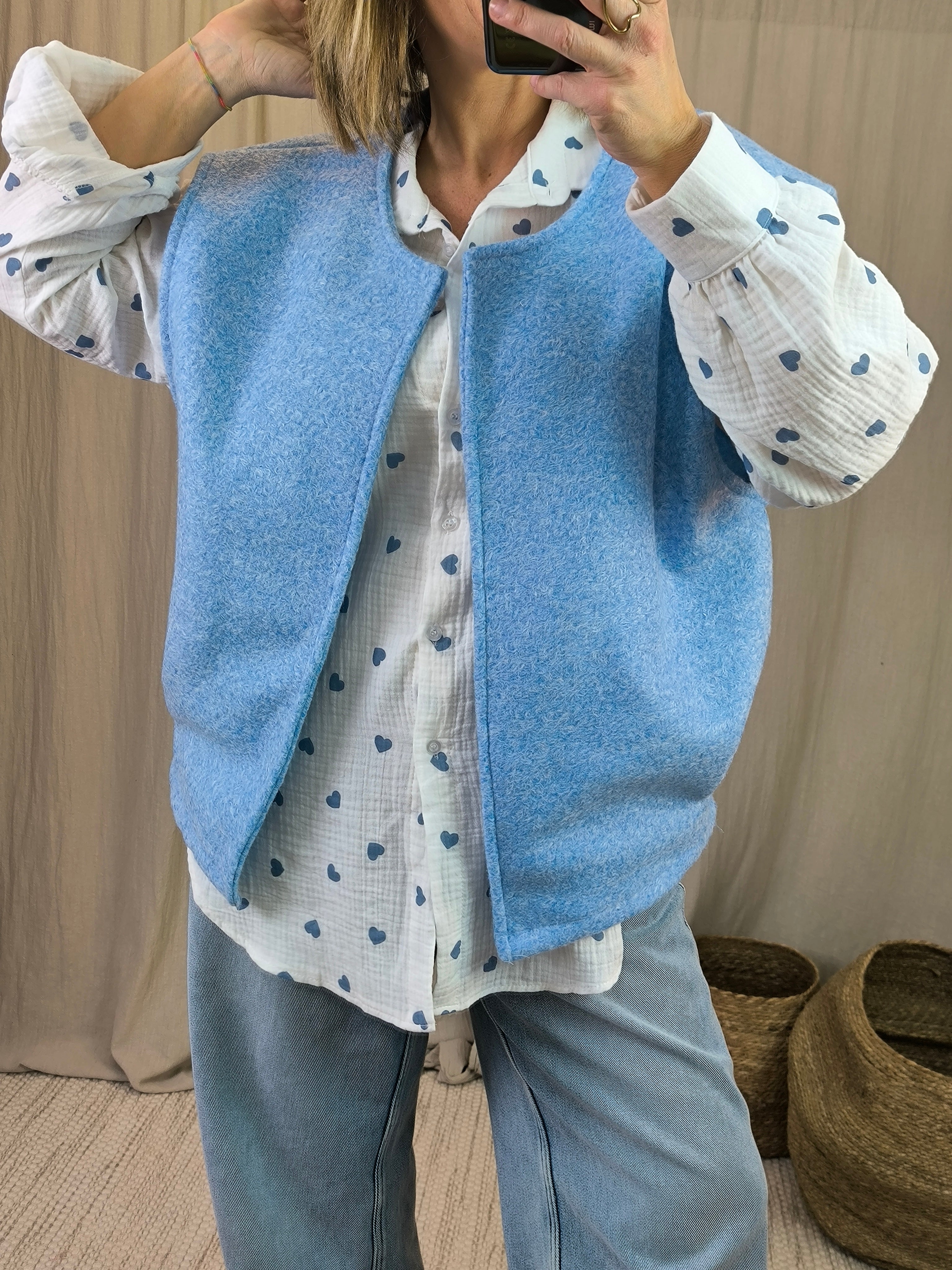 Gilet bleu