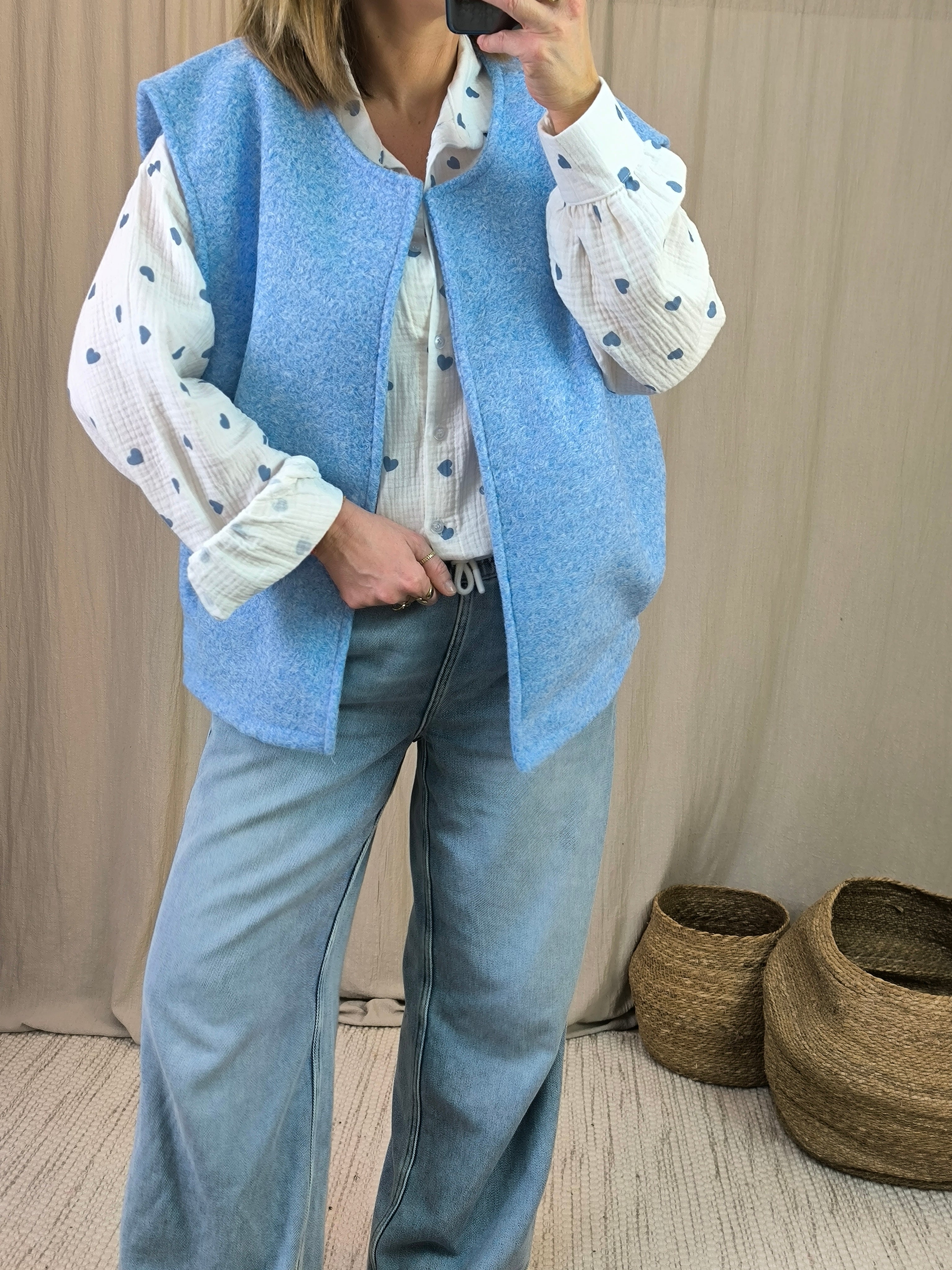 Gilet bleu