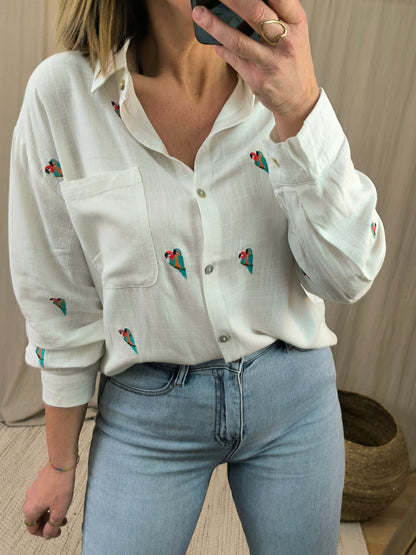 Chemise perroquet