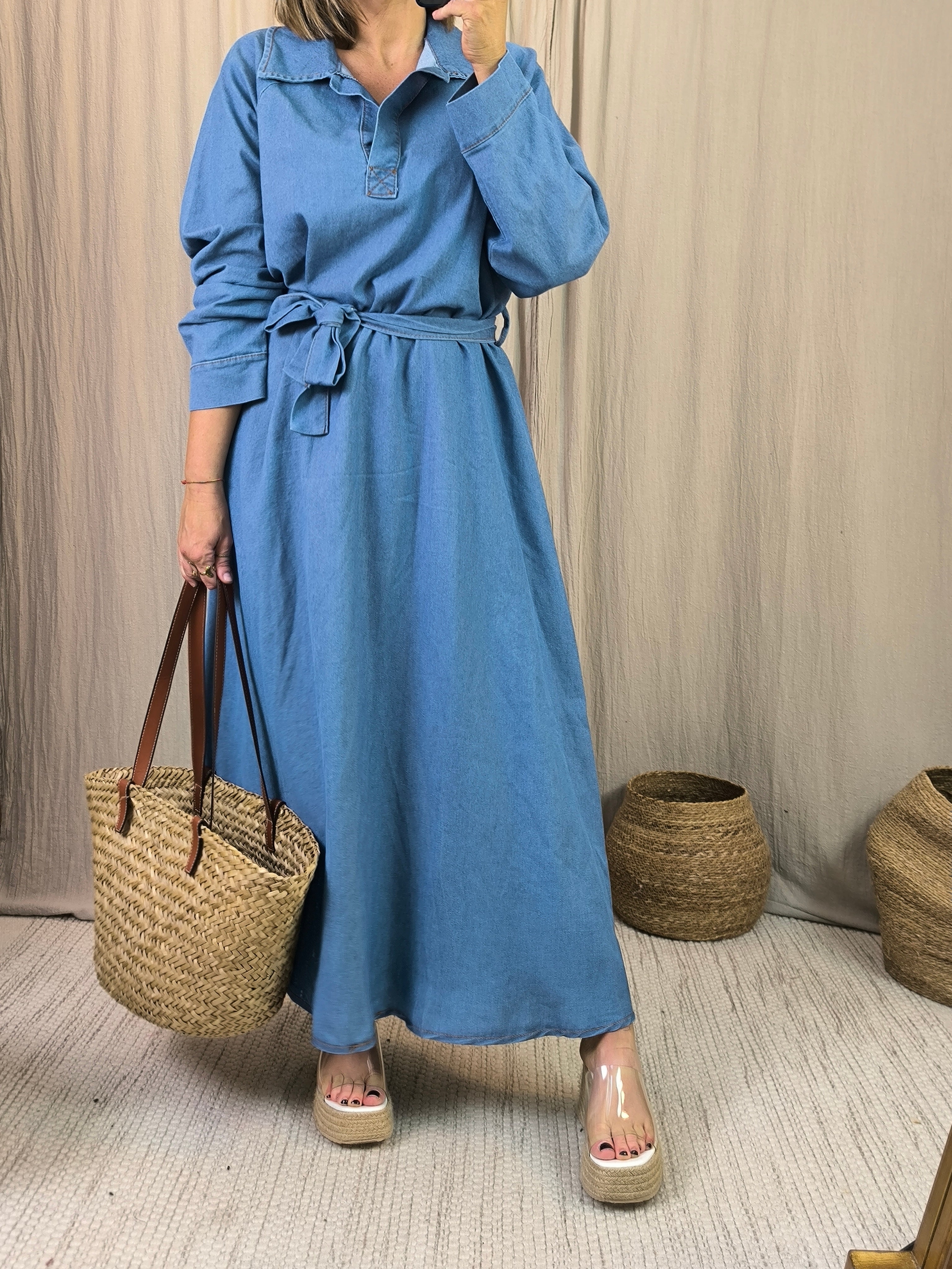 Robe denim
