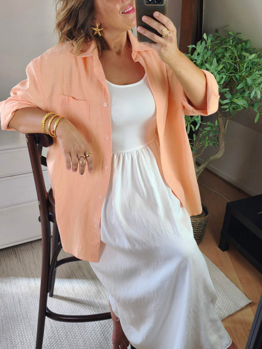 Chemise abricot