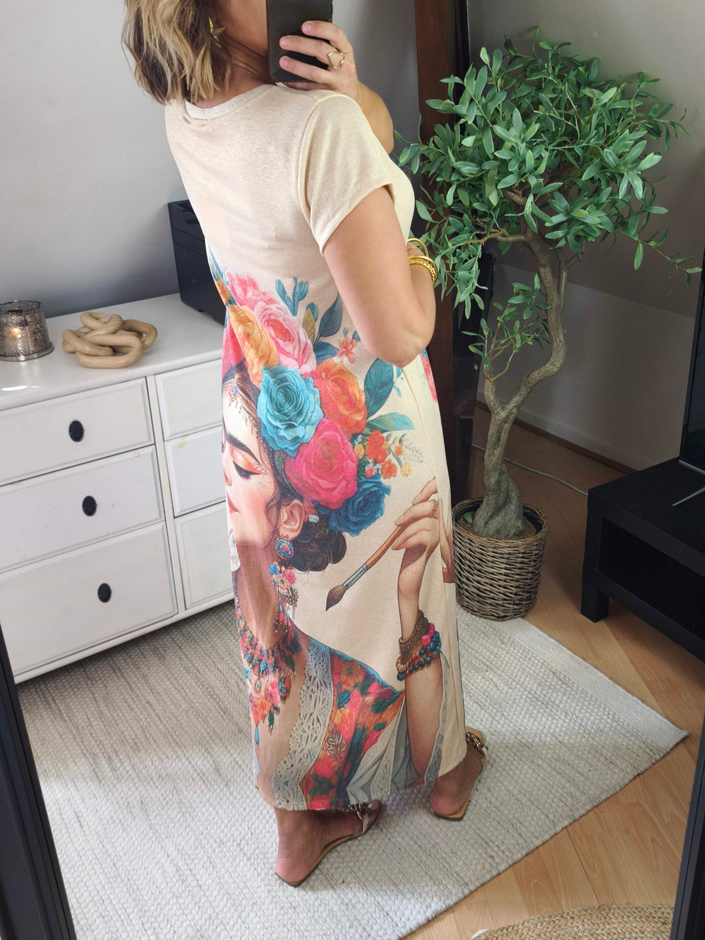 Robe frida doré