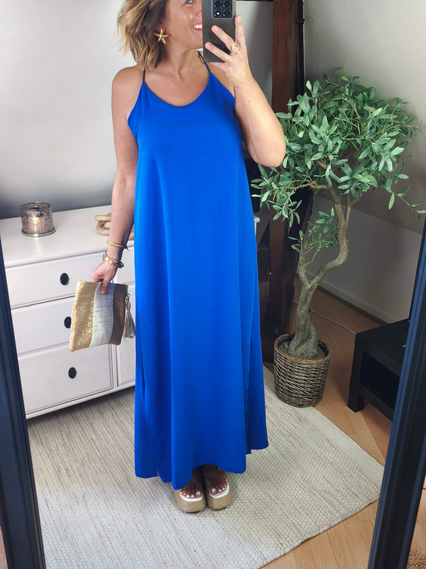 Robe fluide croisé