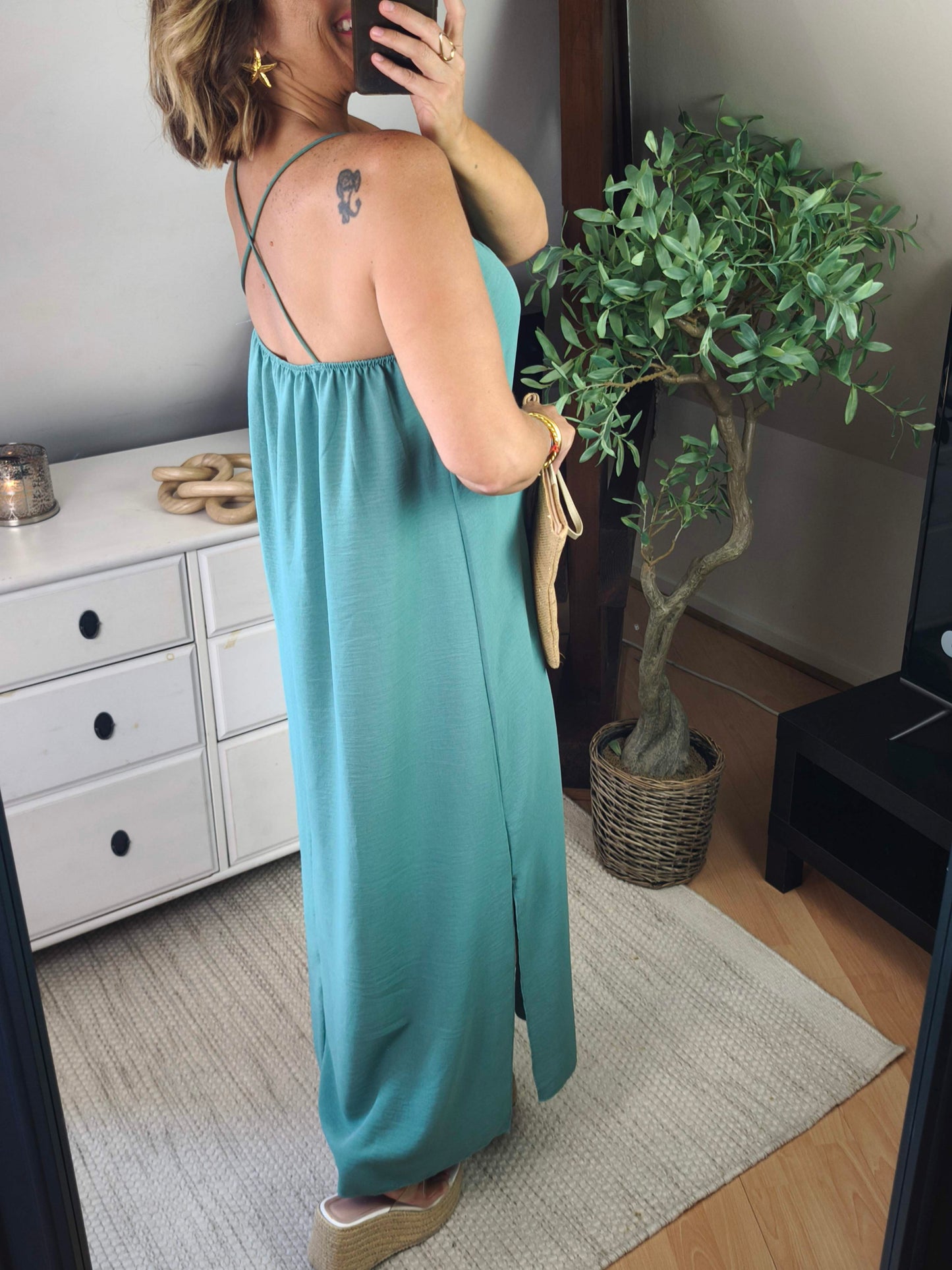 Robe fluide croisé