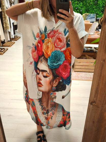 Robe frida blanche