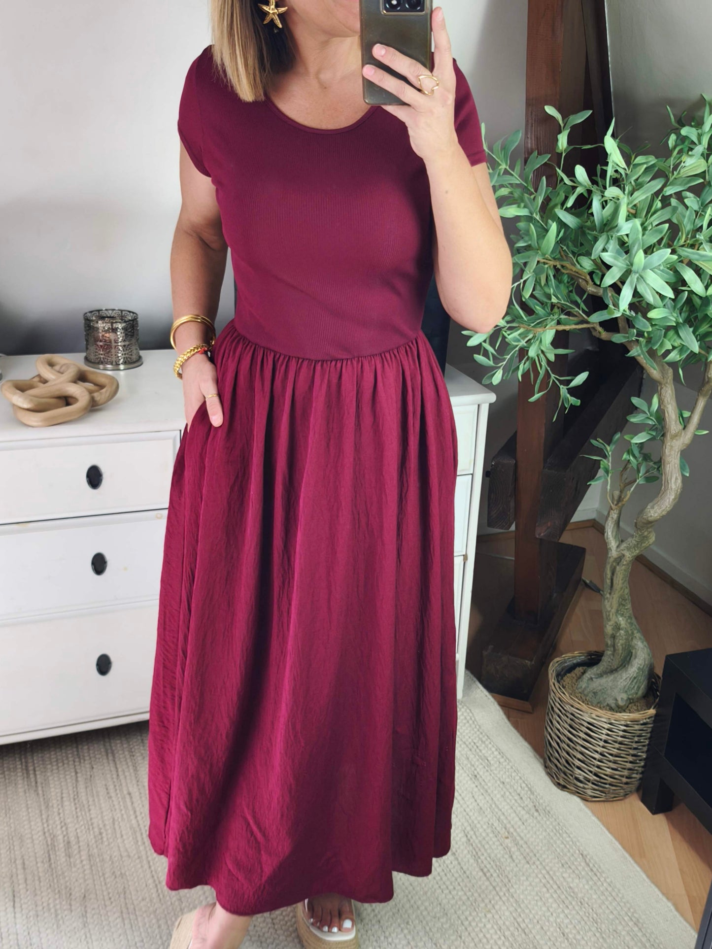 Robe bordeaux