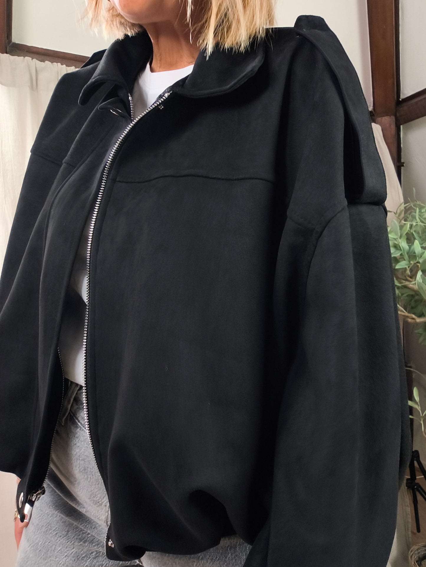 Veste suédine