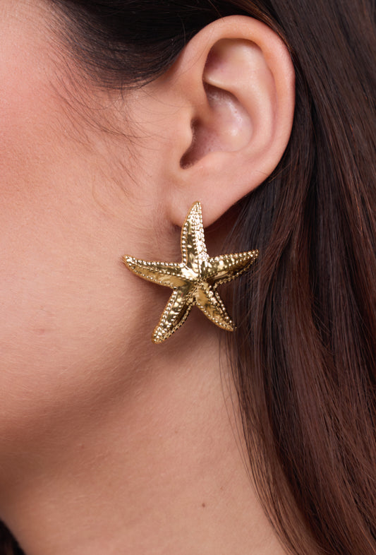 Boucle d'oreille étoile de mer