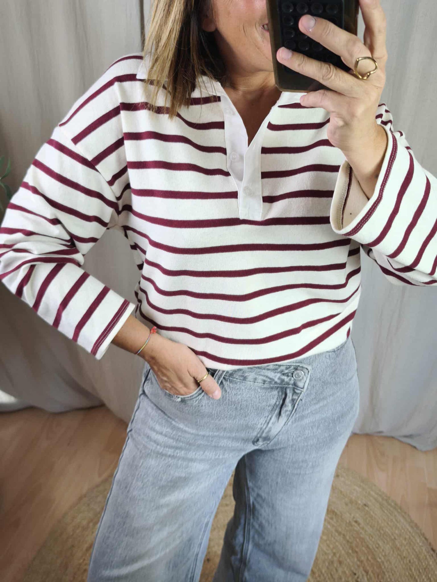 Polo rayé