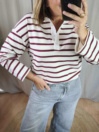 Polo rayé