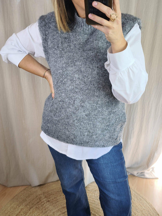 Pull sans manche