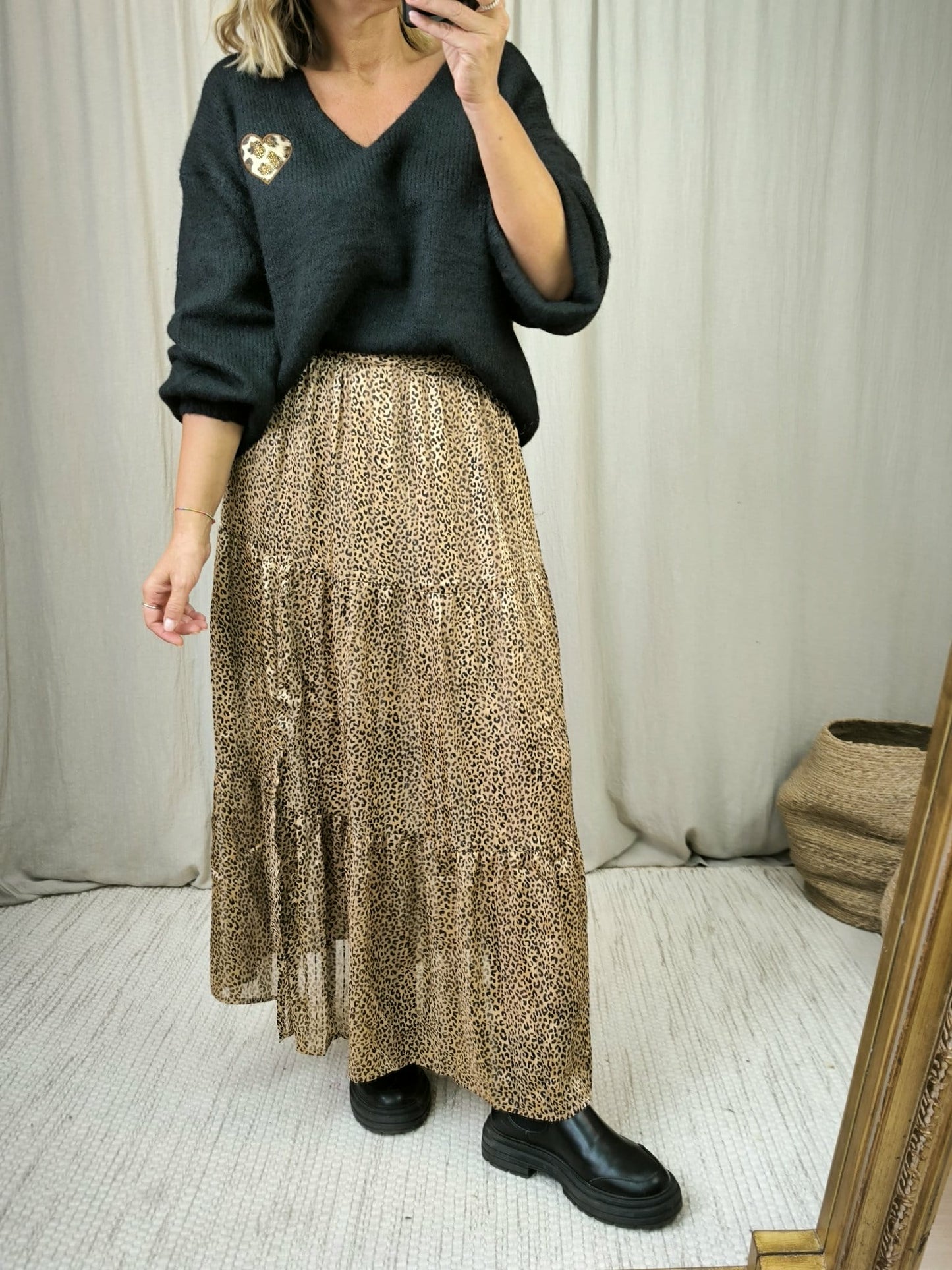 Jupe léopard