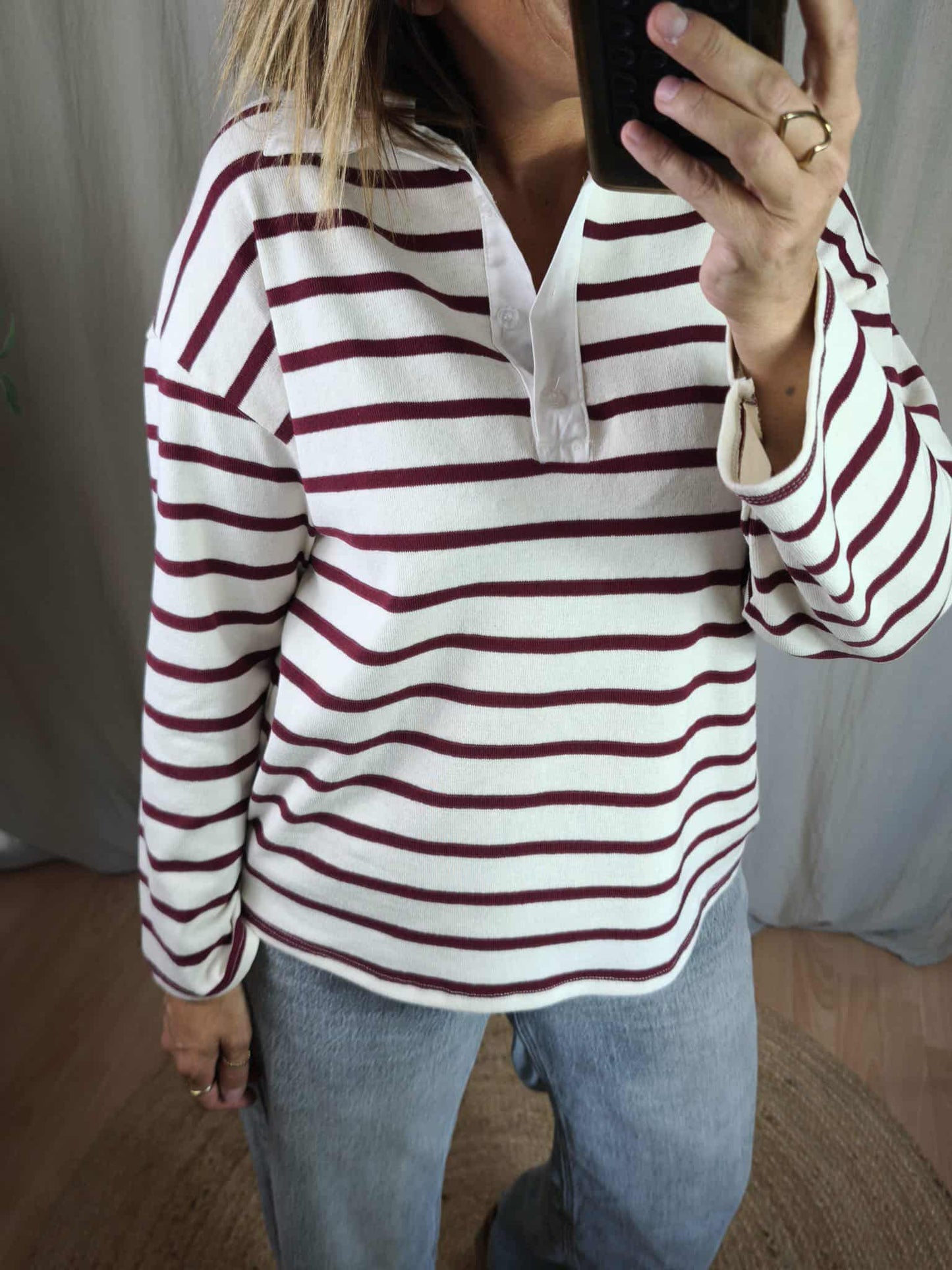 Polo rayé