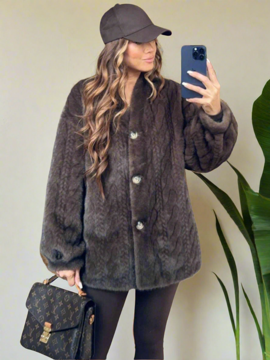 Veste Fourrure choco