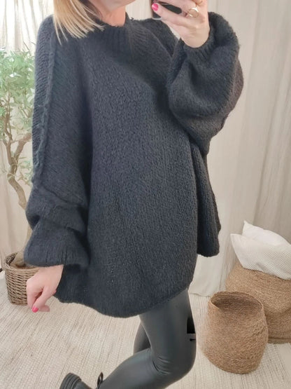 Maxi pull noir