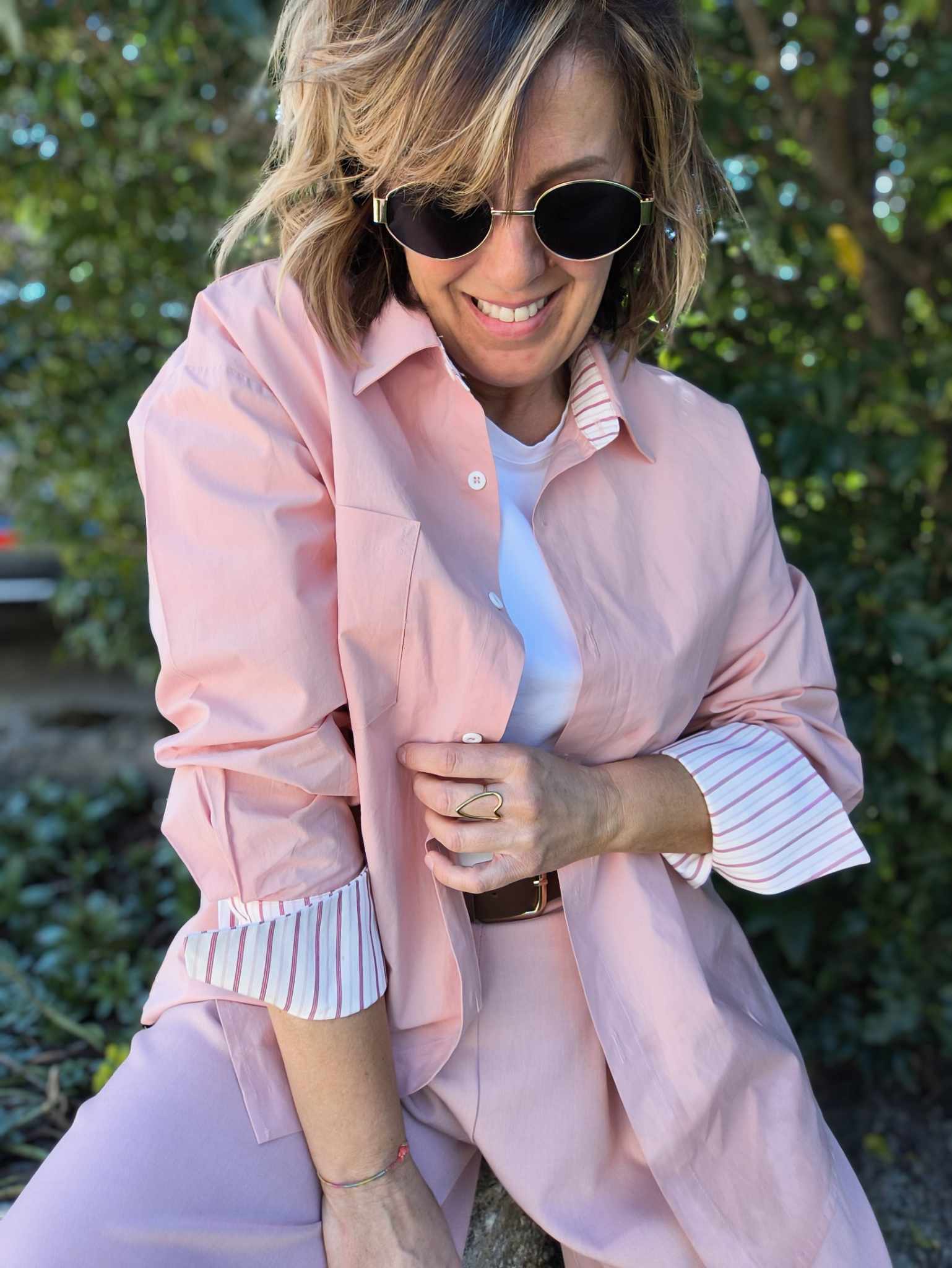 Chemise rose