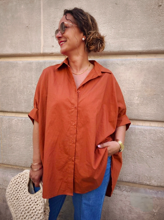 Blouse oversize Terracotta
