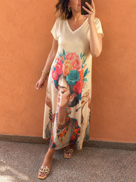 Robe frida doré