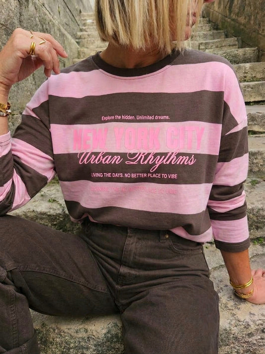 Sweat à rayures