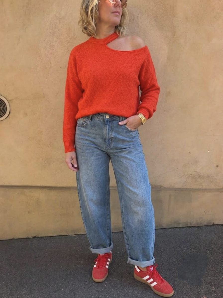 Jean barrel bleu