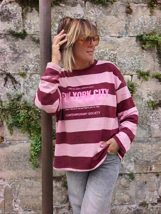 Sweat à rayures