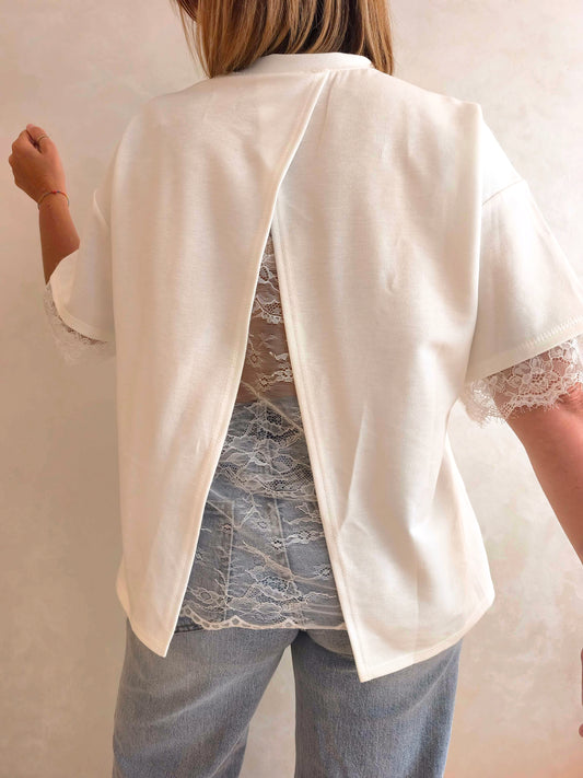 T-shirt dentelle